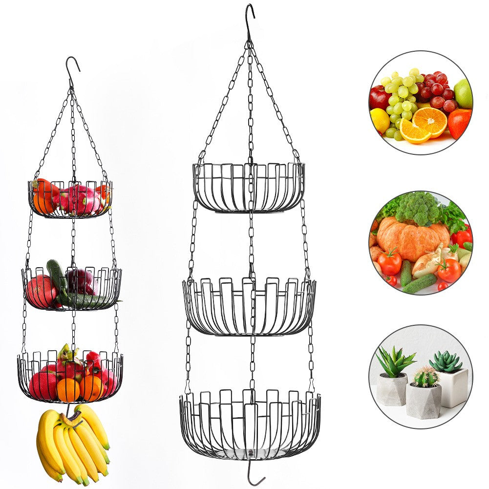 001-ZJD-SB1 3-Layer Hanging Basket Potted Plant Vegetable Fruit Basket (BPA-free, No FDA Certificate) 001-ZJD-SB1 3-Layer Hanging Basket Potted Plant Vegetable Fruit Basket (BPA-free, No FDA Certificate)